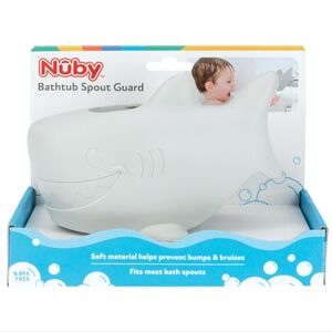 NIB 🦈 Nuby Shark Bathtub Faucet Safey Guard For Baby Kids Bath